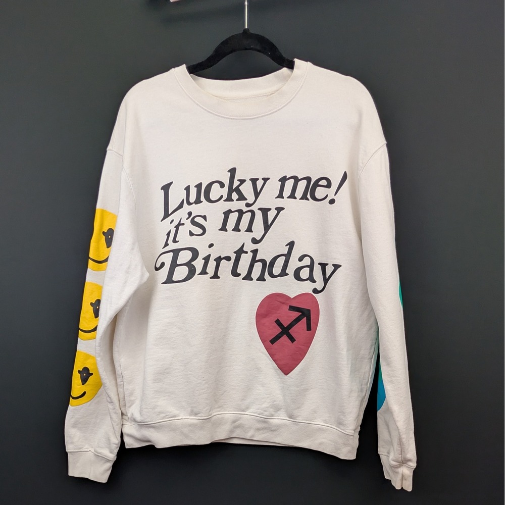Kanye West Saint West Reign Disick Birthday Sweatshirt Lucky‎ Me Its My Birthday